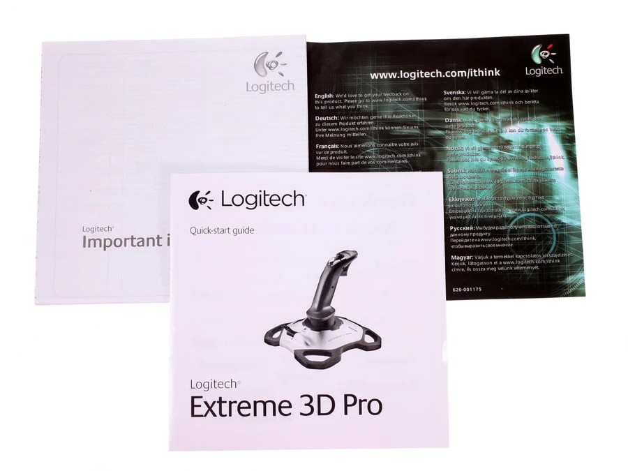 Джойстик Logitech Extreme 3D Pro черный
